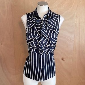 Ralph Lauren Sleeveless Ruffle front top! Sz 14